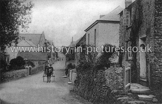 Crafthole Village, looking east, Cornwall. c.1907